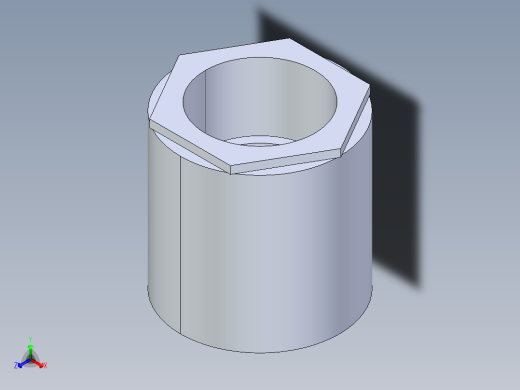 CPVC管件11A-Sch80_ReducerCoupling_SxS_9829-339FB_3in x 2.5in正等轴测缩略图