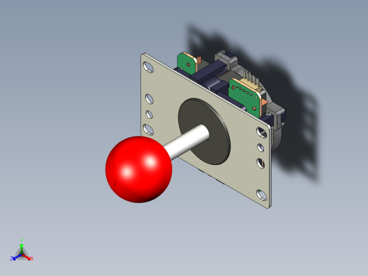 街机操纵杆模型三华JLF-TP-8YT48和16路门