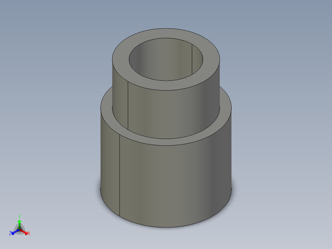 船舶管路系统SeaCor_ReducerCoupling_SxS_37J129131_1in x 0.75in主视图