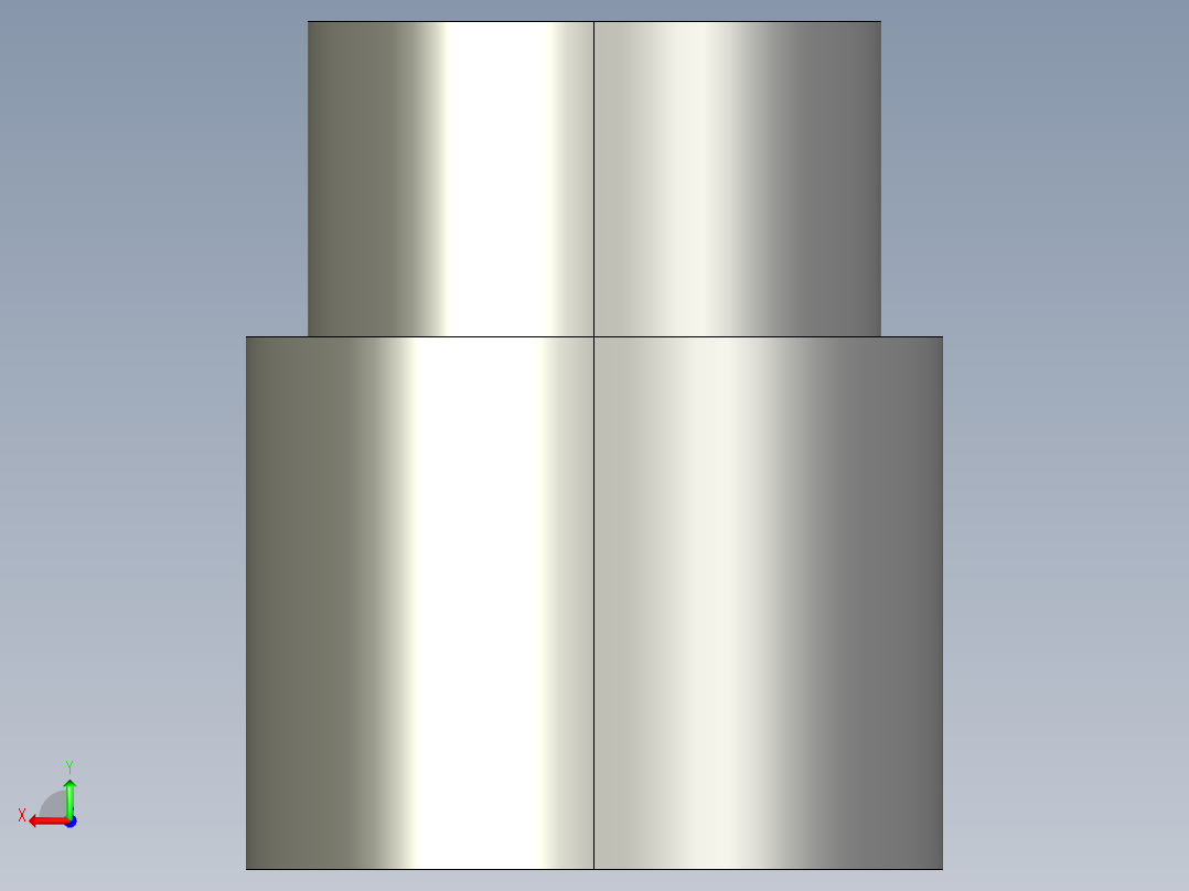 船舶管路系统SeaCor_ReducerCoupling_SxS_37J129131_1in x 0.75in后视图