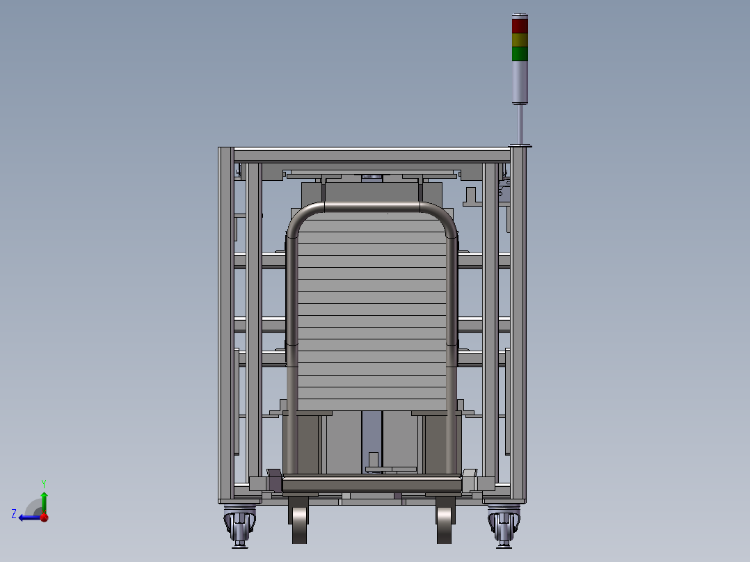 托盘交换机（工装小车右视图