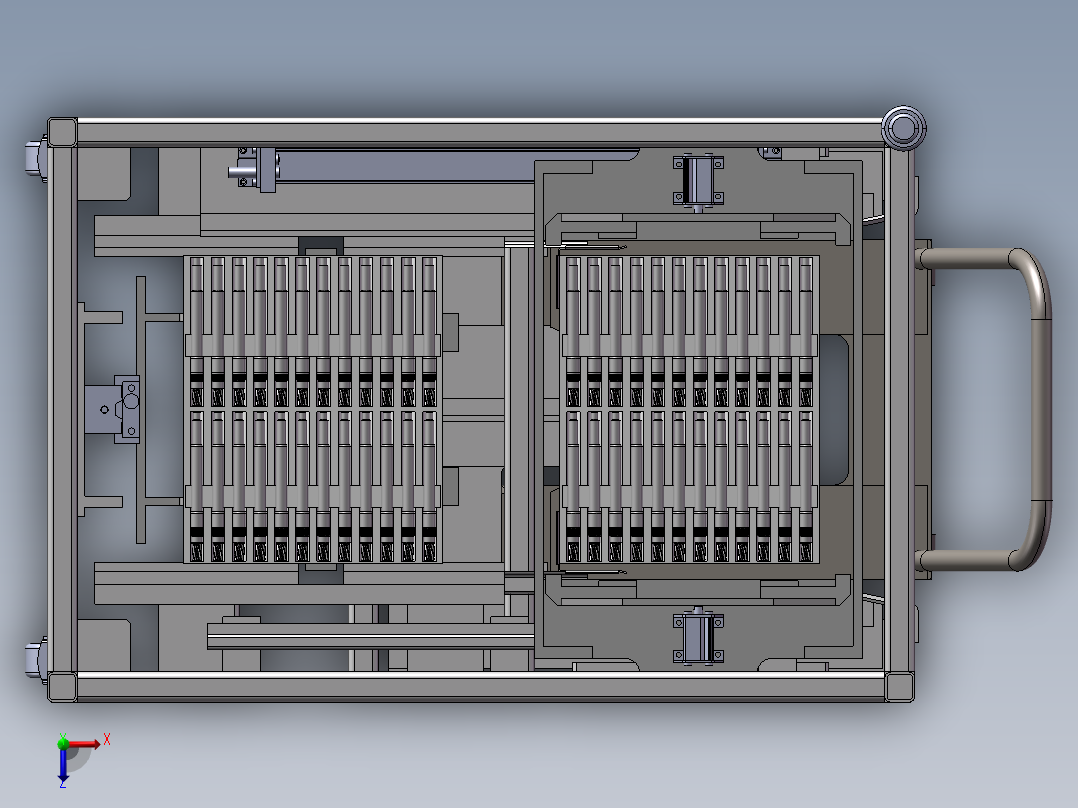 托盘交换机（工装小车俯视图