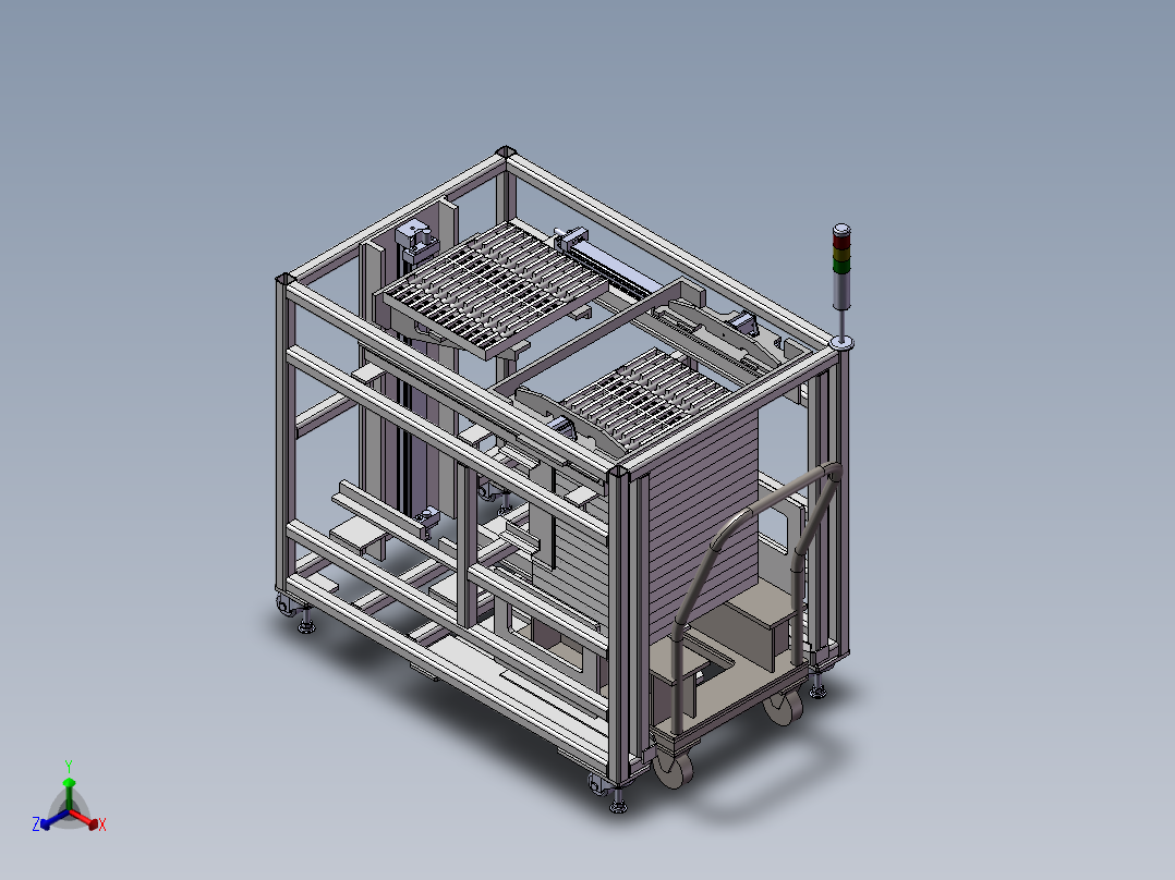 托盘交换机（工装小车正等轴测图