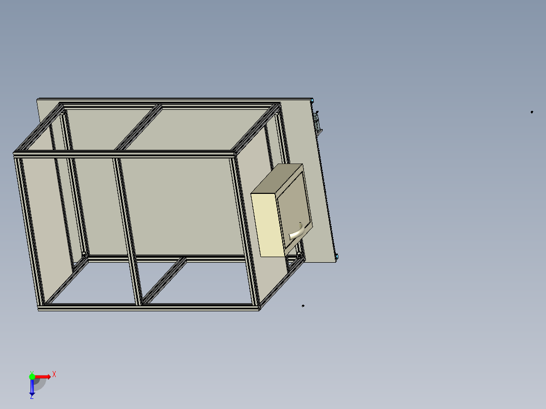 BR-807实训台三维模型含零件明细表格俯视图