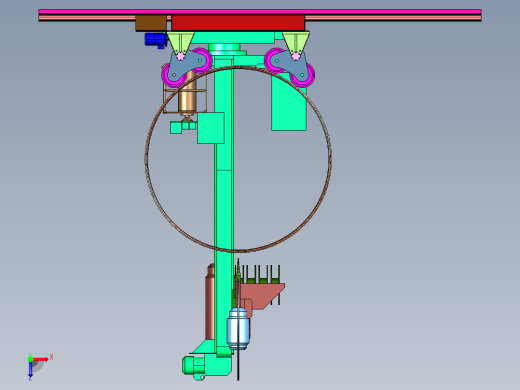 不锈钢圆筒直缝焊接机俯视缩略图