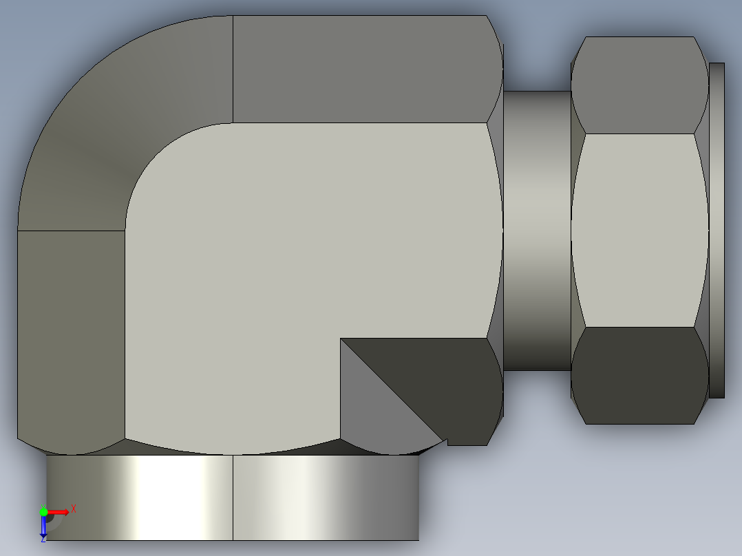 卡套式工业通用硬管接头24_dbu-s俯视图