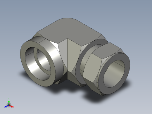卡套式工业通用硬管接头24_dbu-s正等轴测缩略图