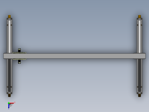 gantry-crane门式起重机3D数模图纸 Solidworks设计 附IGS STEP俯视缩略图