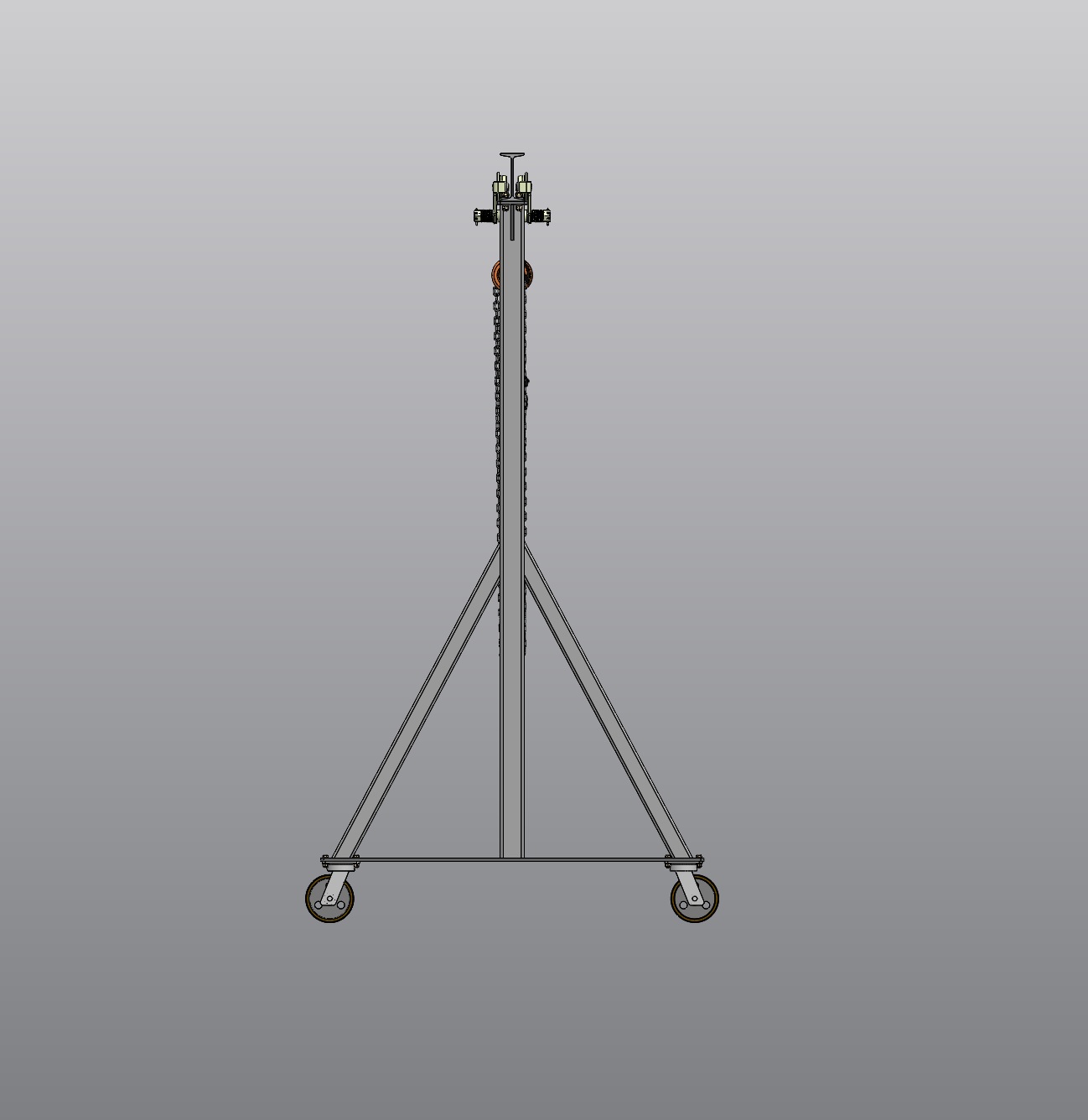 gantry-crane门式起重机3D数模图纸 Solidworks设计 附IGS STEP