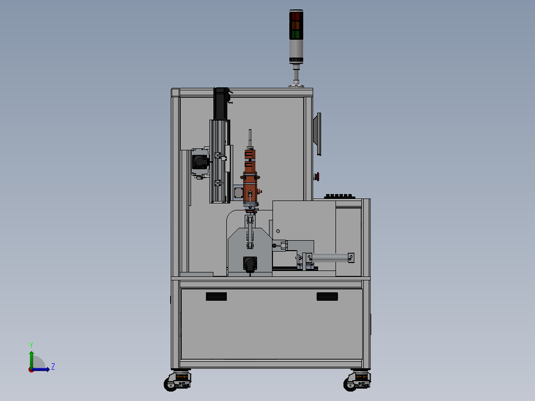 回转激光切割sw18可编辑左视图