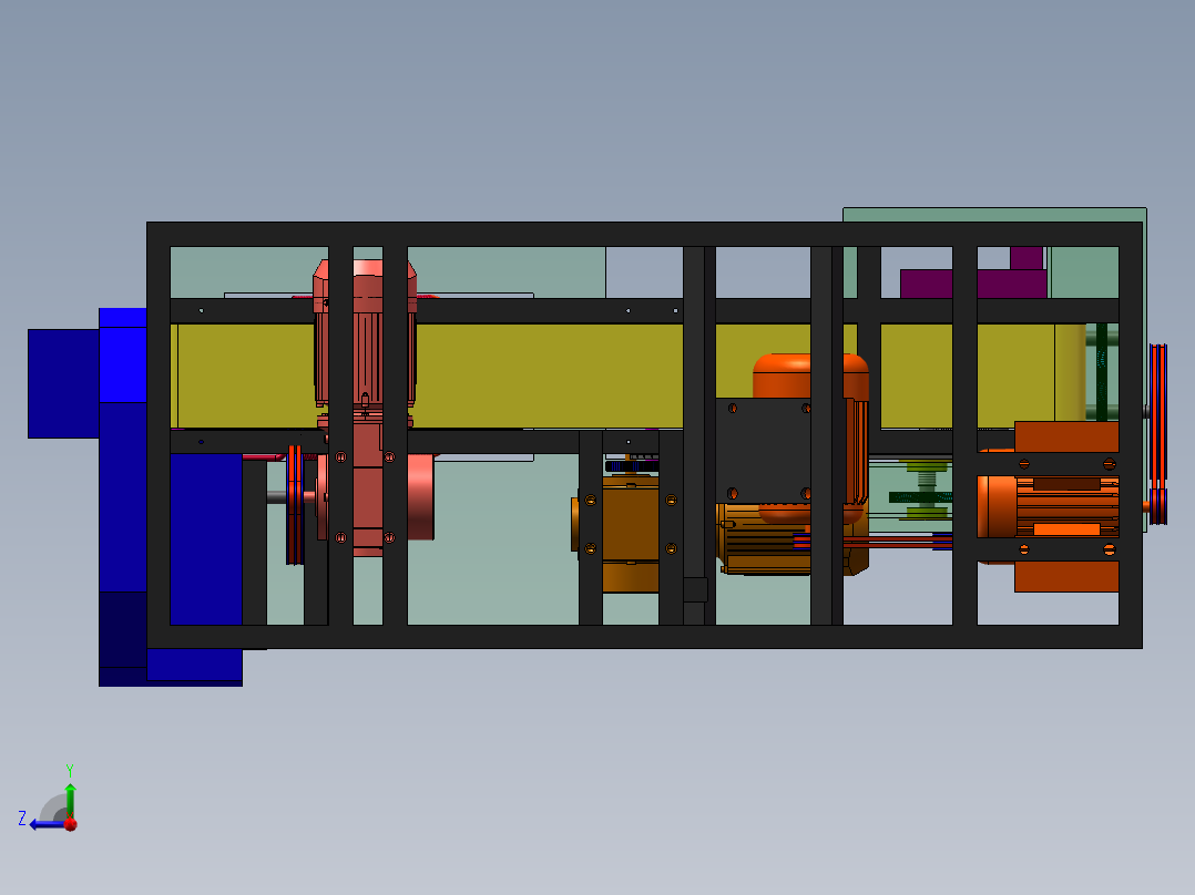 切丝系统sw19可编辑右视图