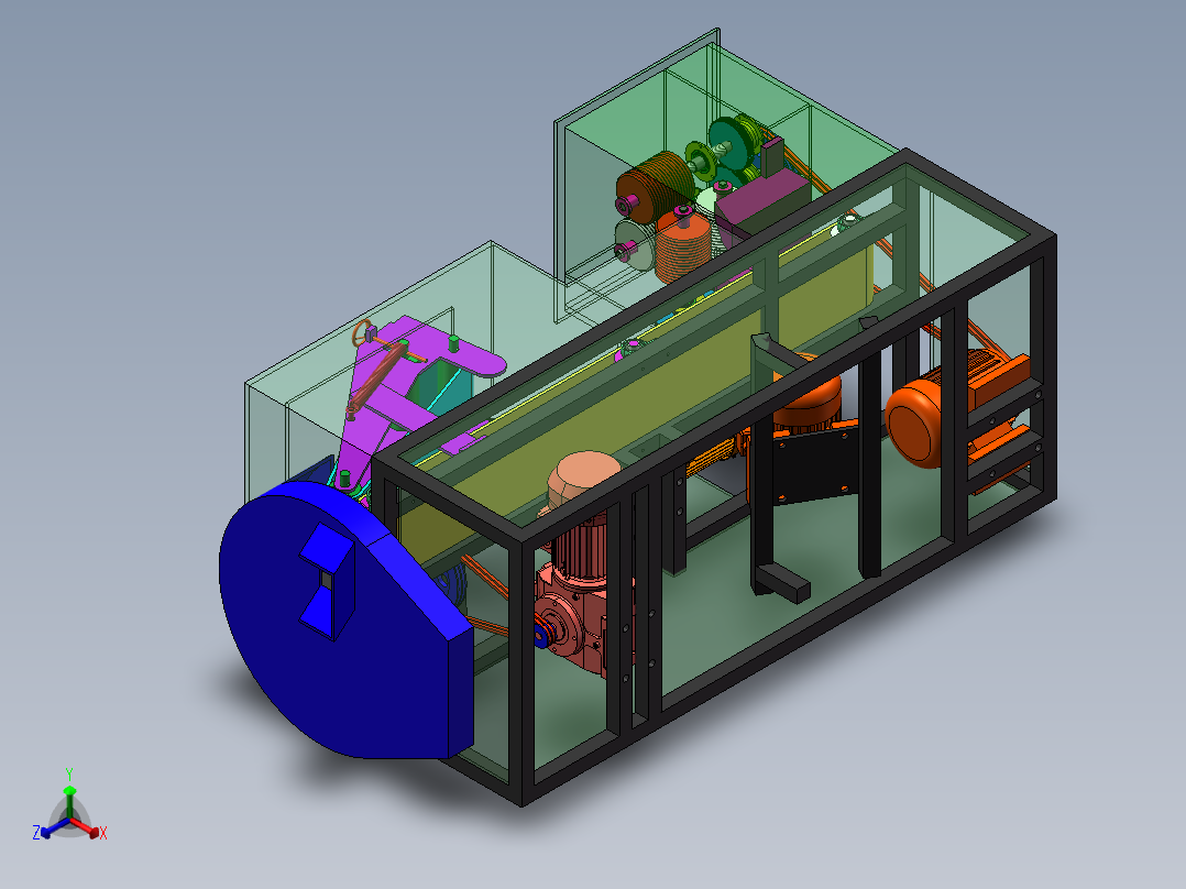 切丝系统sw19可编辑正等轴测图