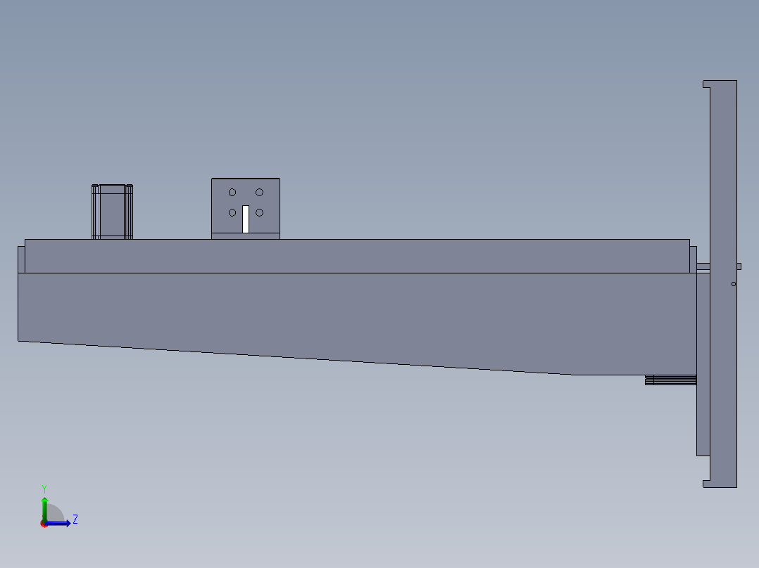 液压工作台自动上料装置-上传文件左视图