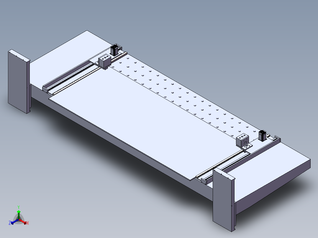 液压工作台自动上料装置-上传文件正等轴测图
