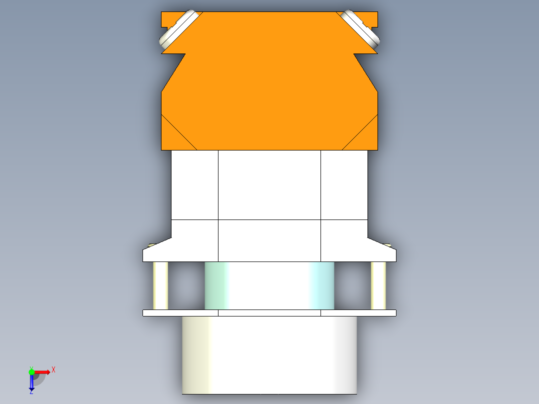 德力西电气LAY8-11BN 绿俯视图