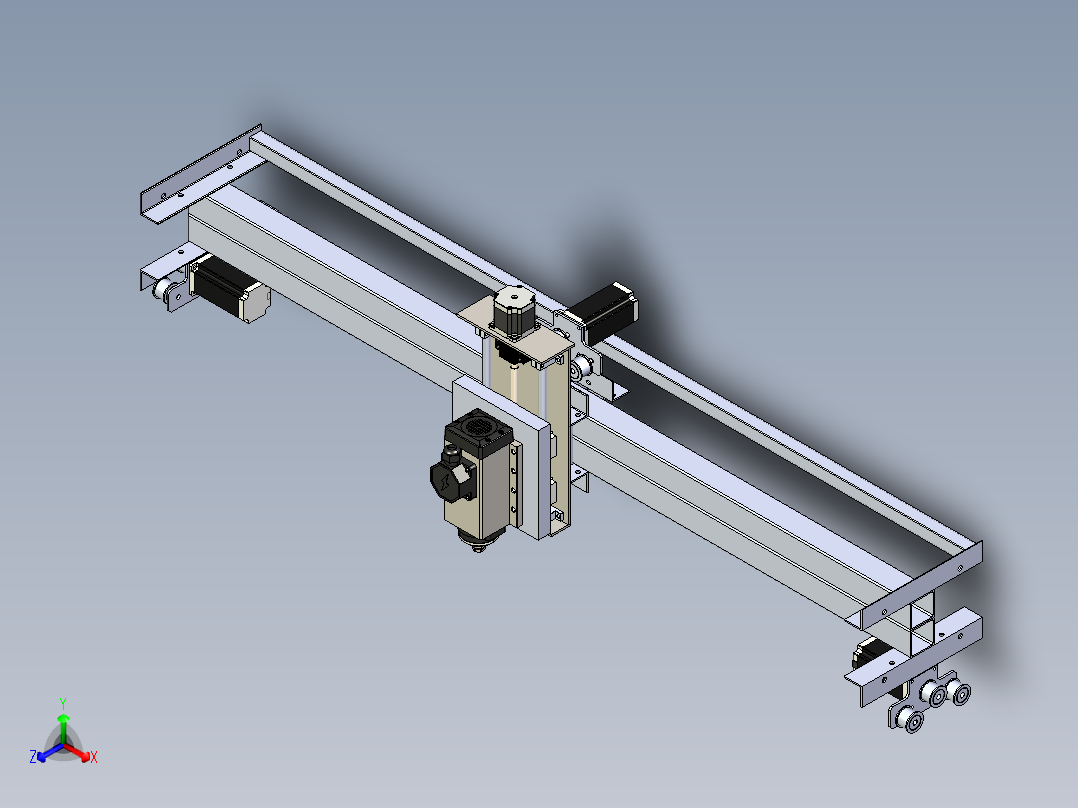 B3003322-数控铣床正等轴测图