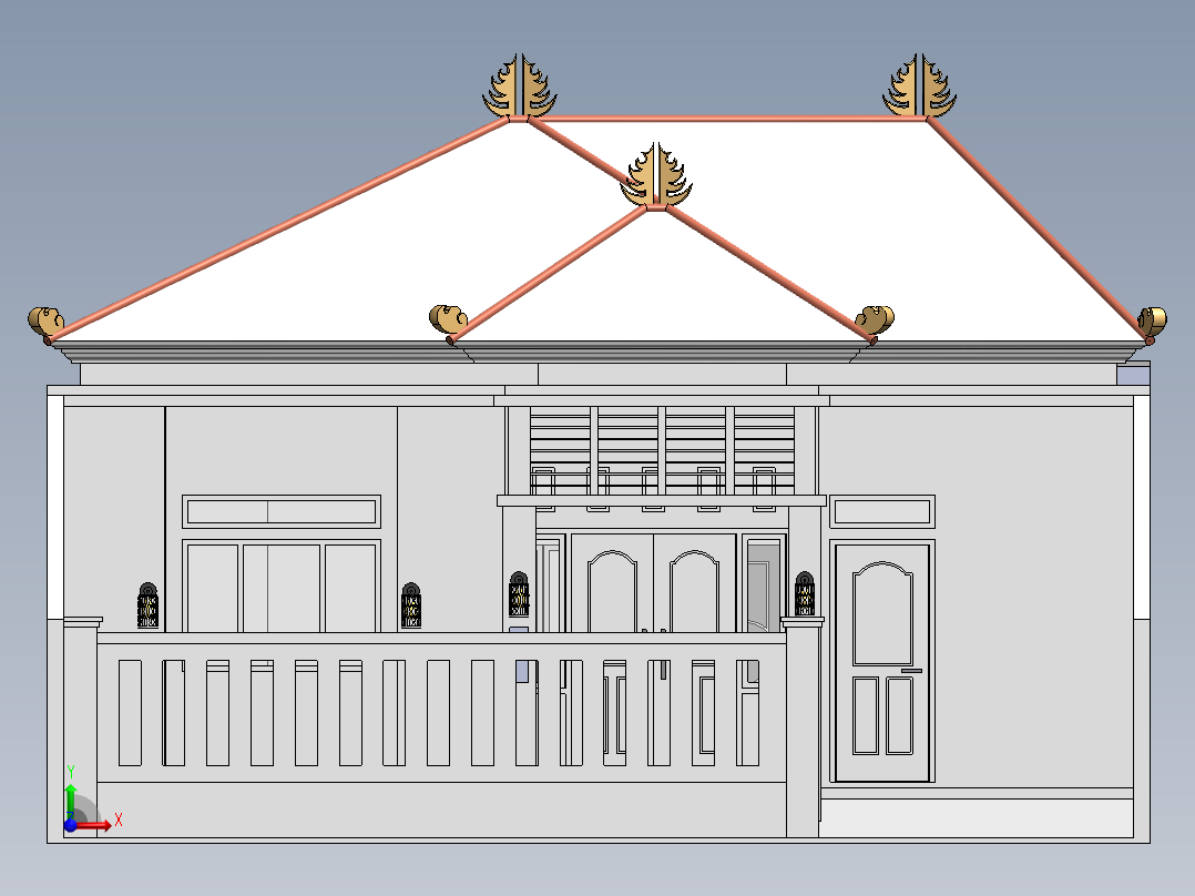 房子、建筑(169)前视图