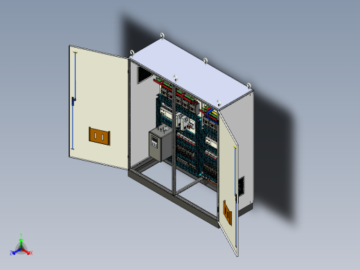 双柜组装630Aplc软启动双电源控制柜 56386