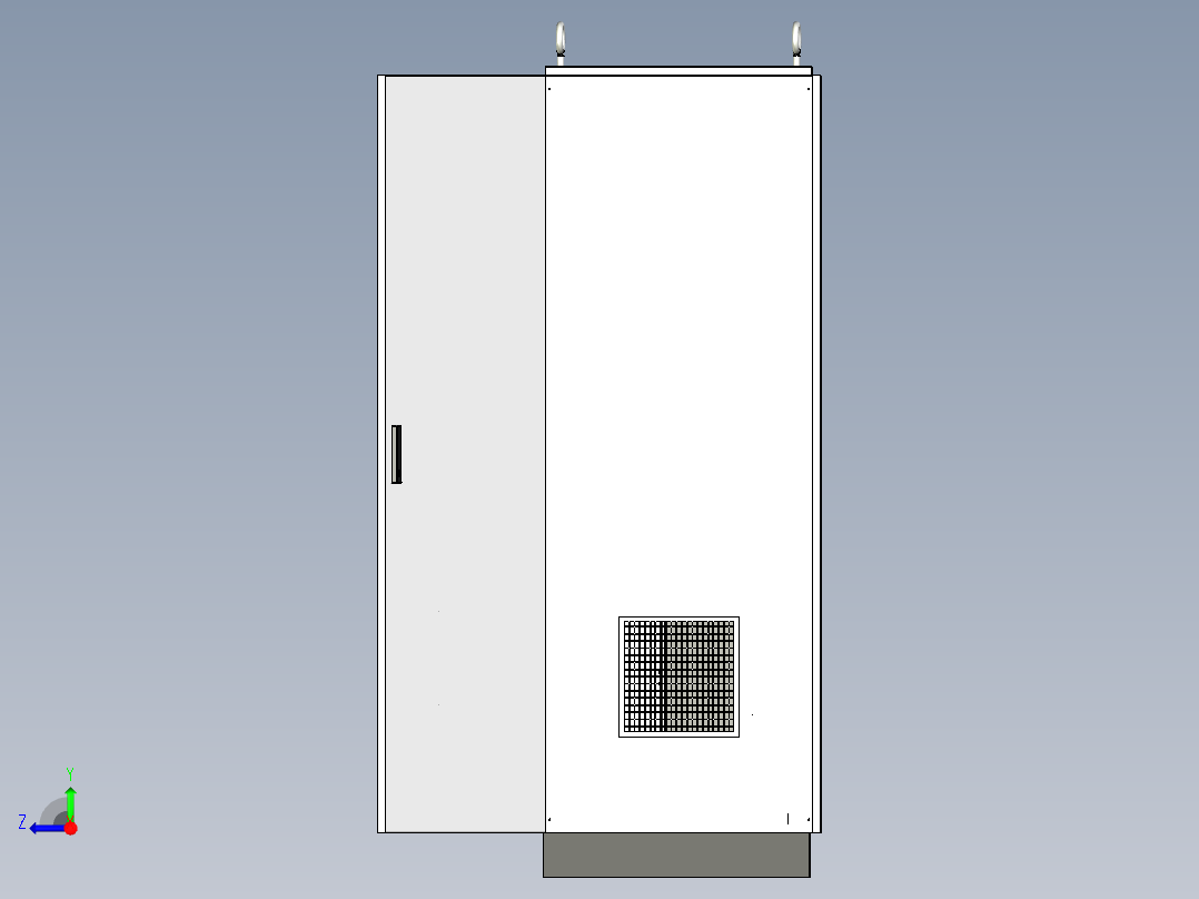 双柜组装630Aplc软启动双电源控制柜 56386右视图