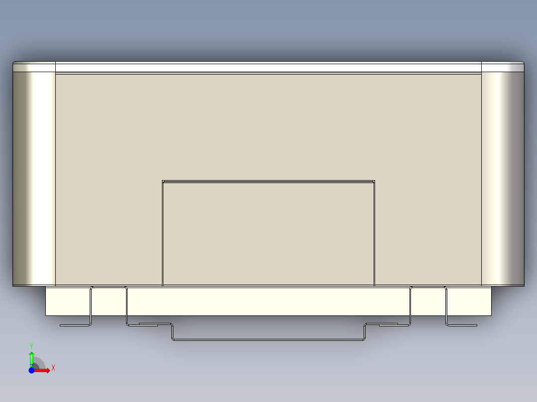 壁挂式家庭储能外壳前视图