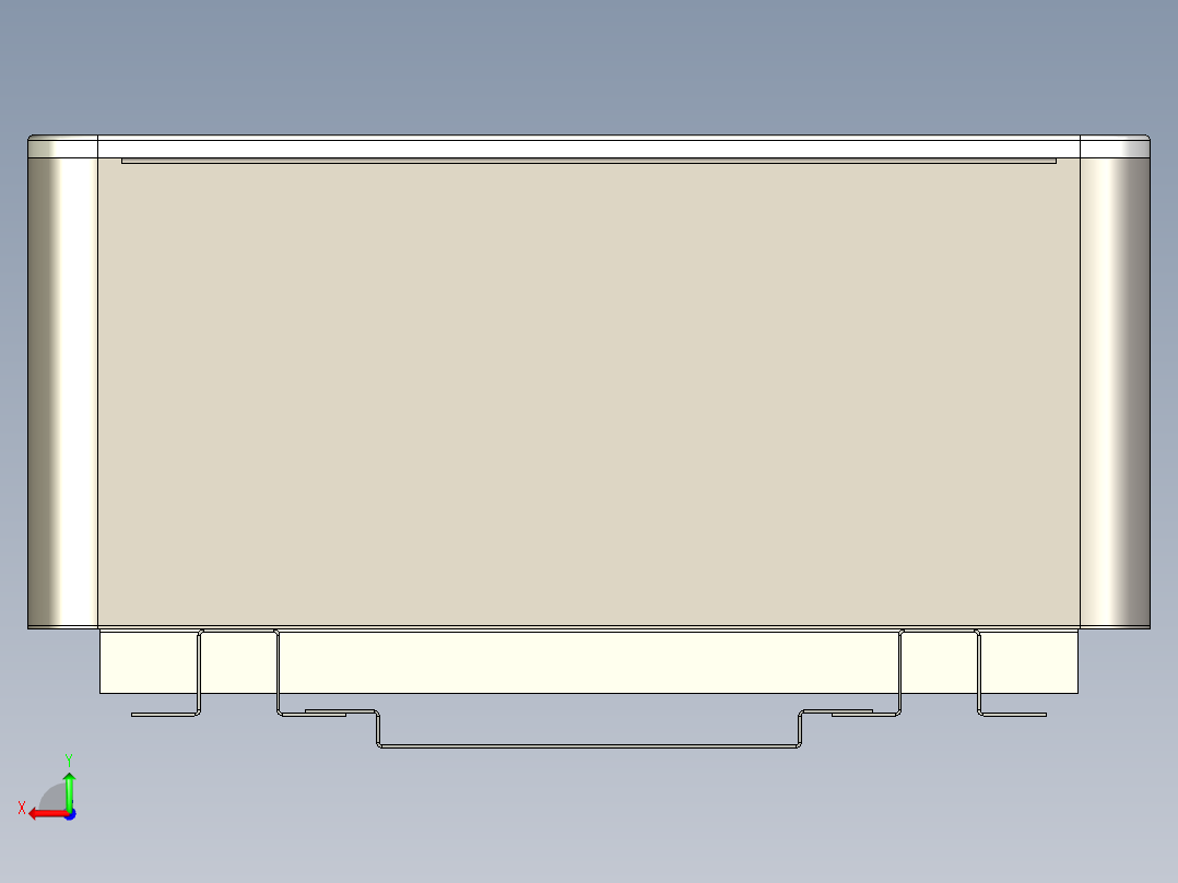 壁挂式家庭储能外壳后视图
