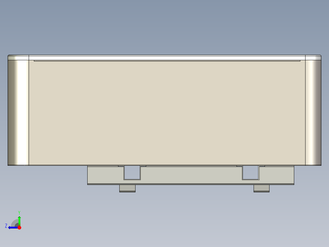 壁挂式家庭储能外壳右视图