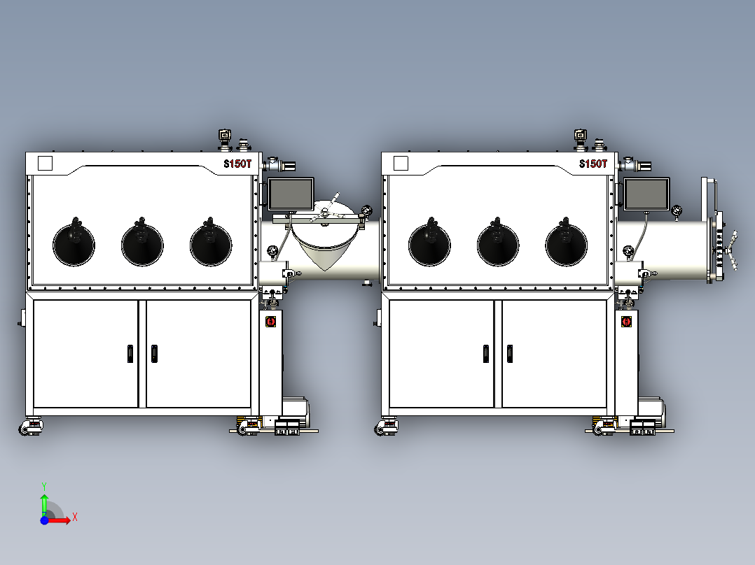 手套箱sw21可编辑前视图