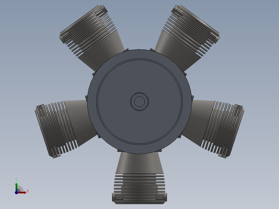 径向发动机4572前视图