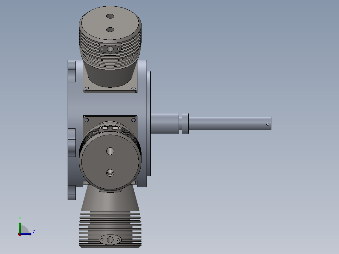 径向发动机4572左视图