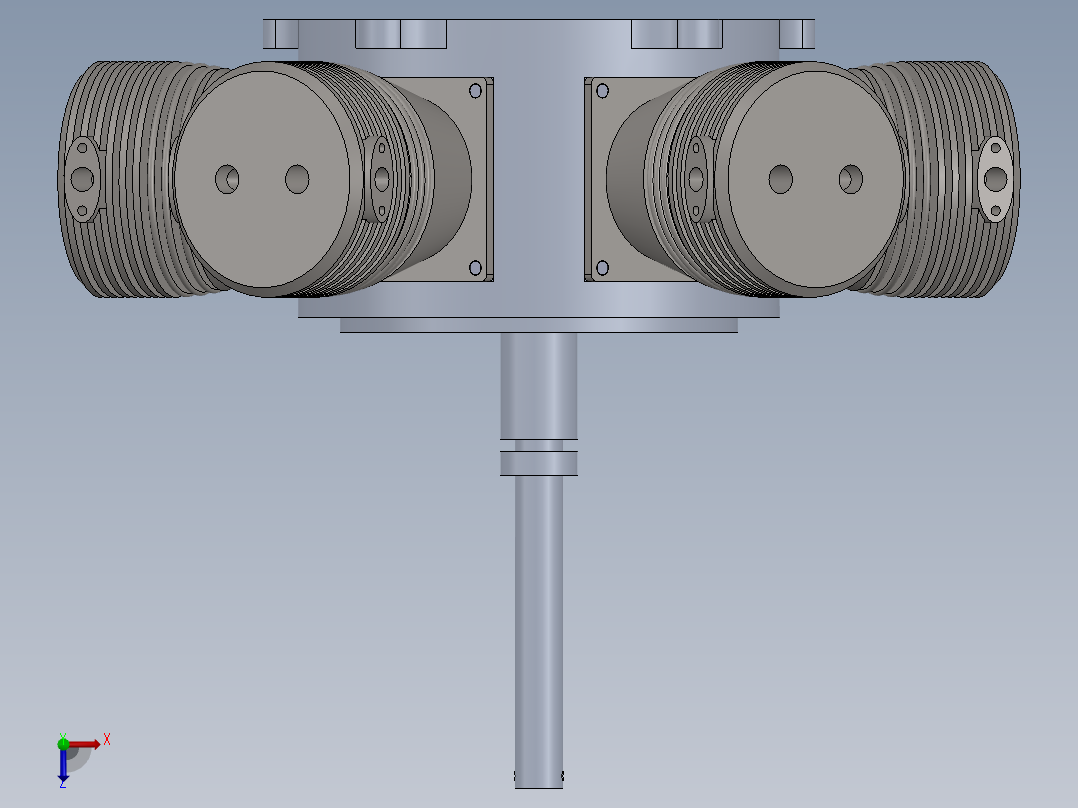 径向发动机4572俯视图