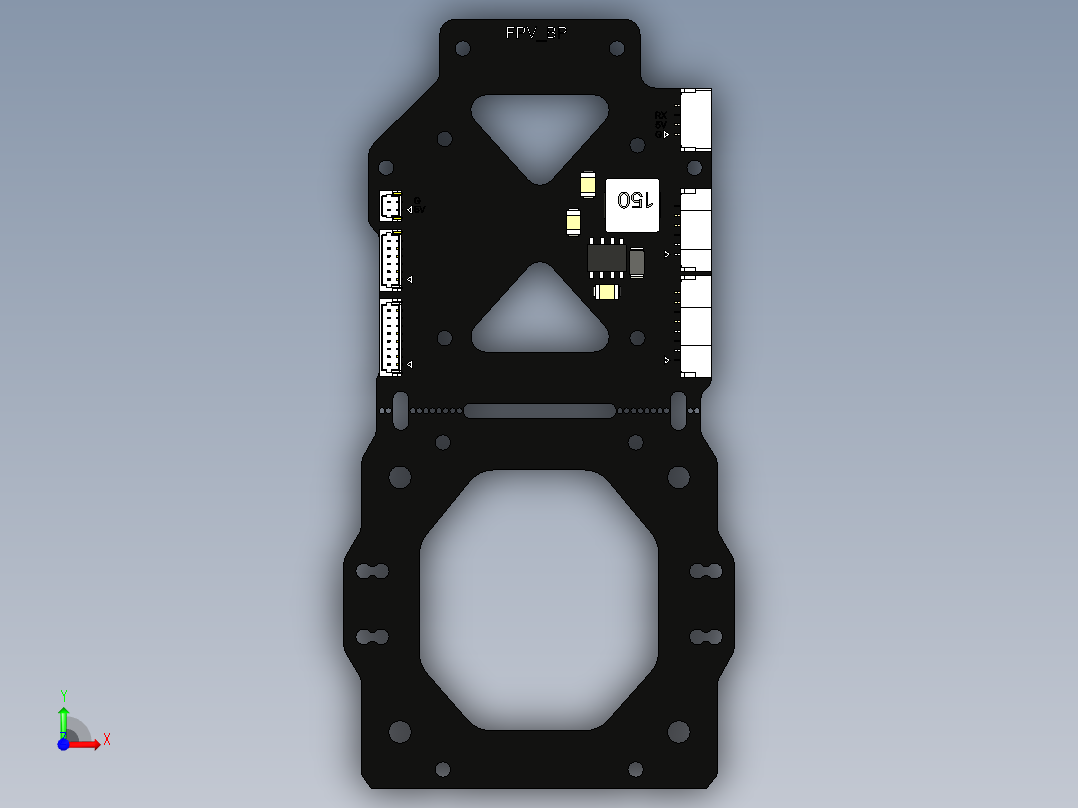 C-20T一体式底板前视图