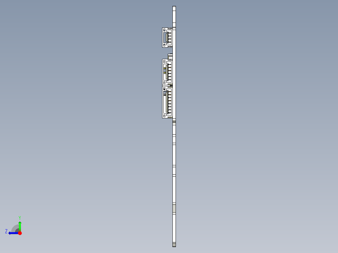 C-20T一体式底板右视图
