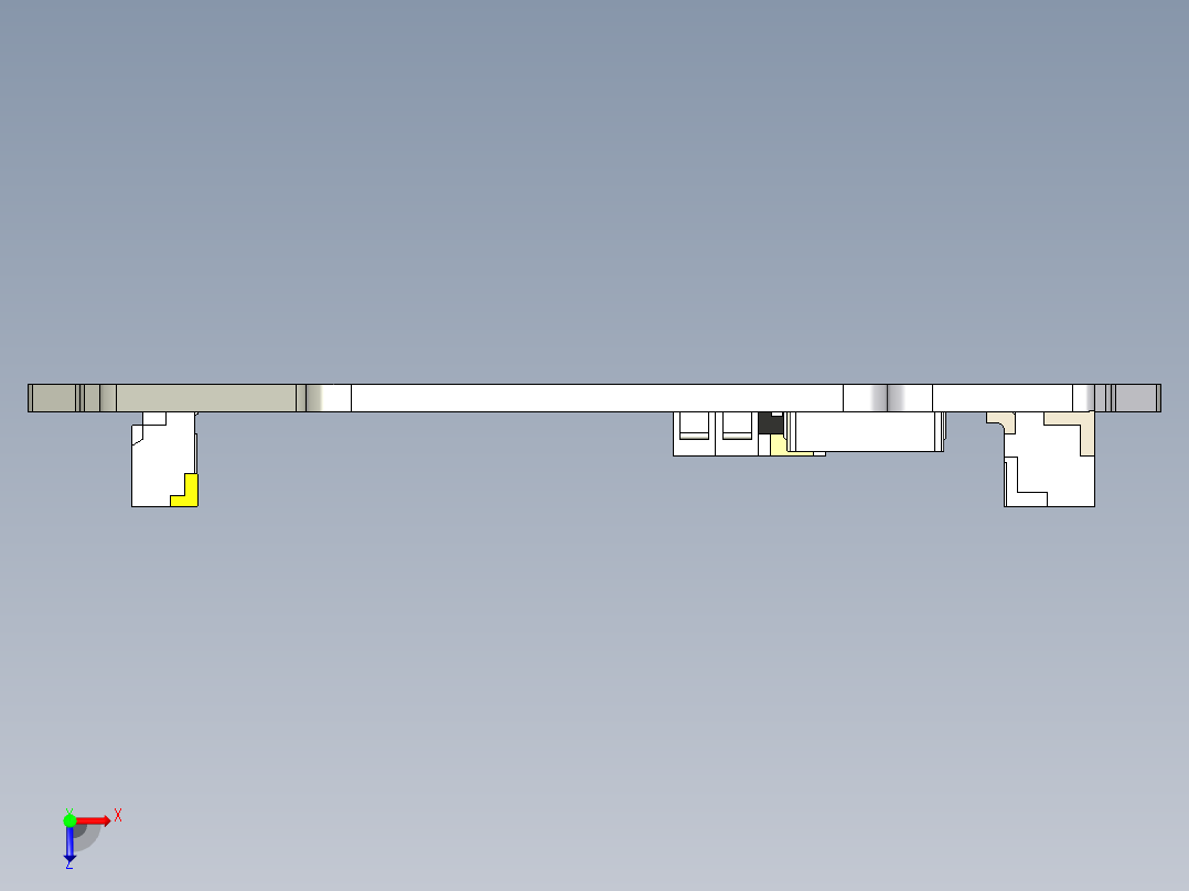 C-20T一体式底板俯视图