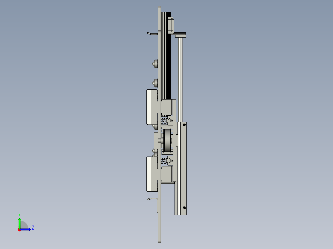 二次定位台组件-526左视图