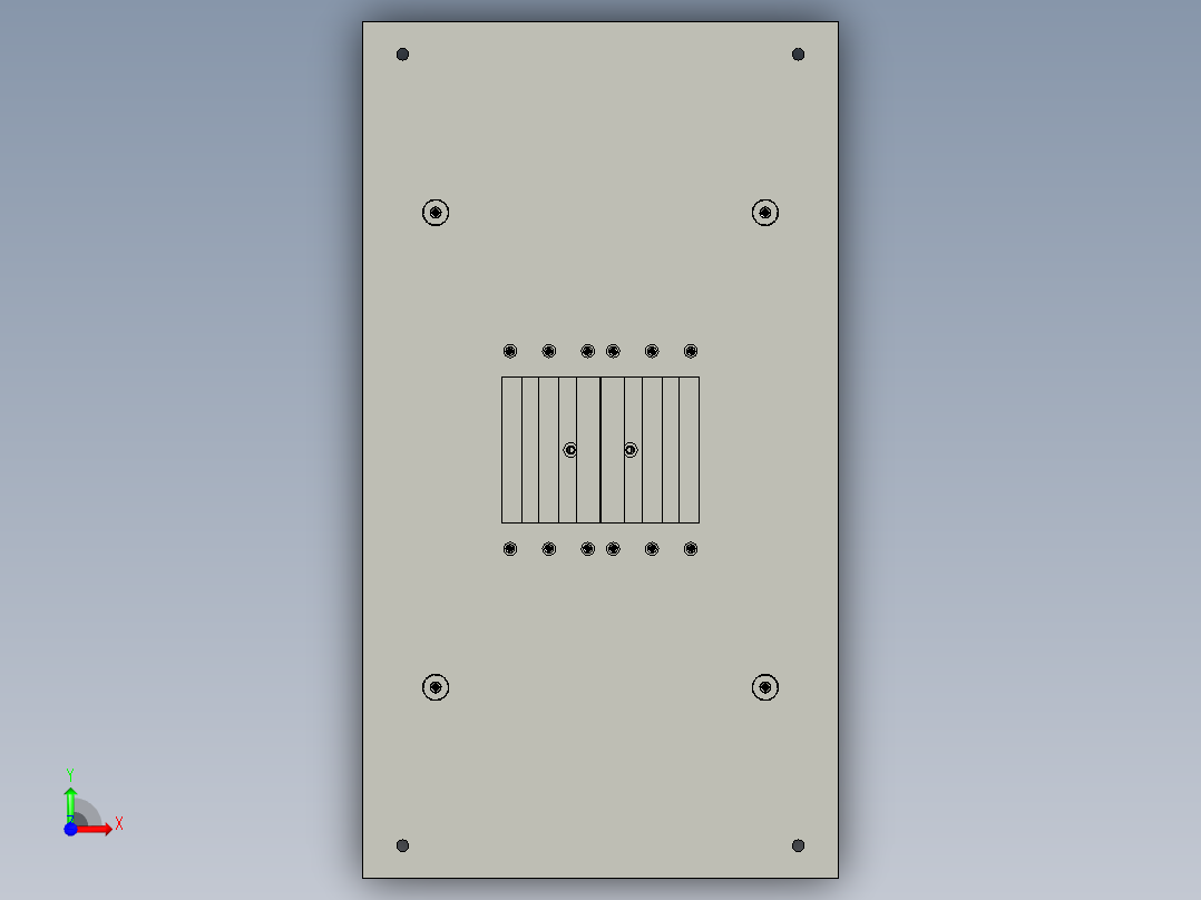 44-05-00折弯顶起组装配体前视图