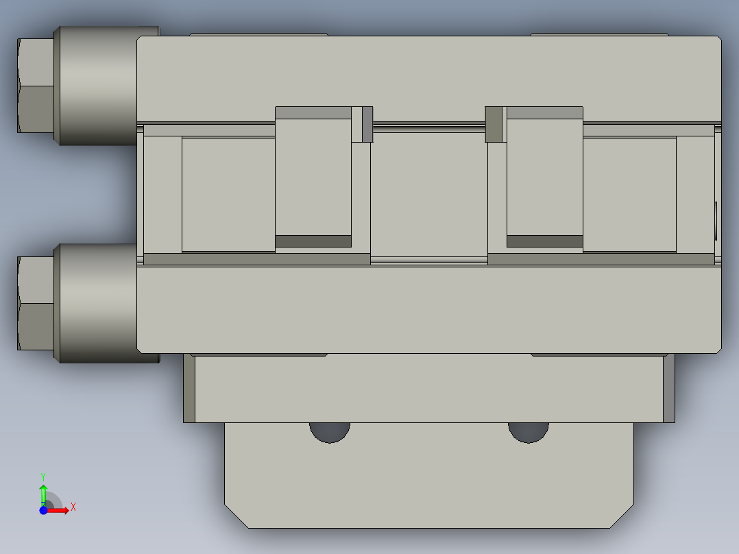 F01AE00021-D40000尾部夹膜组件前视图
