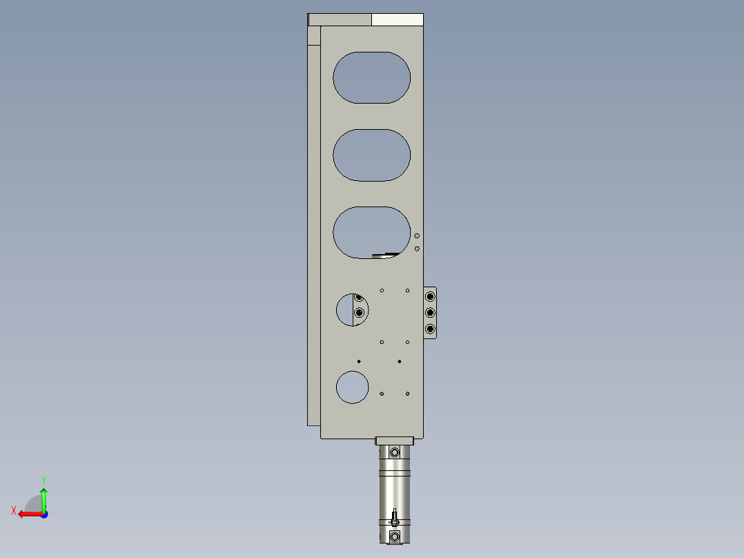 绕卷簧电机组件后视图