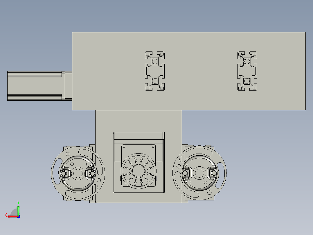上料机械手后视图