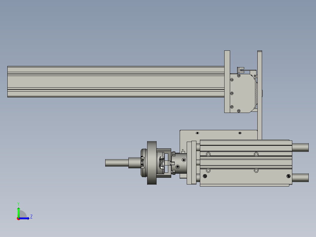 上料机械手左视图