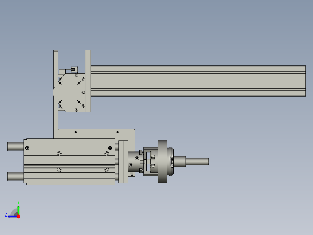 上料机械手右视图