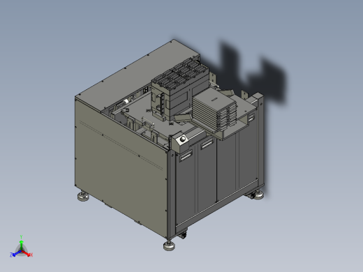 SAPMMZ01-09800回板升降机1模块正等轴测缩略图