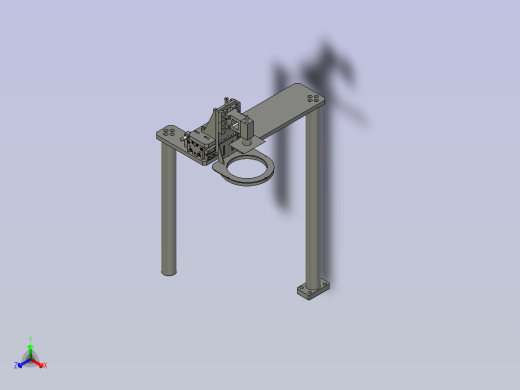 AB-0406-06-012A-A治具NUT有无检测模块正等轴测缩略图