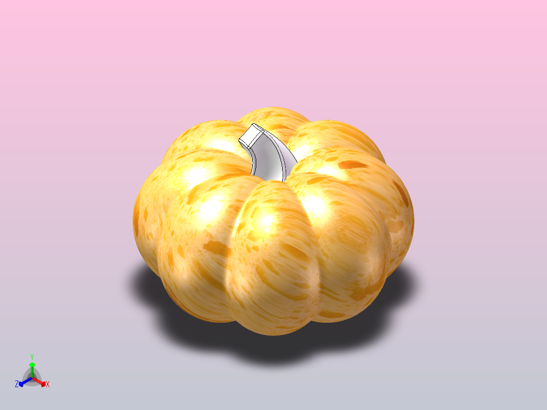 大南瓜.SLDPRT正等轴测图