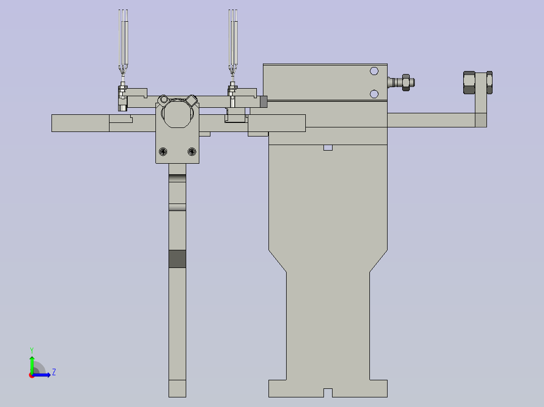 17268错位推料模组左视图
