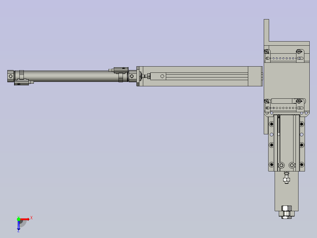 17268错位推料模组俯视图