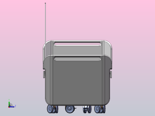 一体式折叠电动护理床左视缩略图