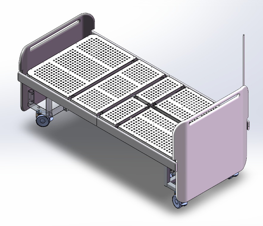 一体式折叠电动护理床