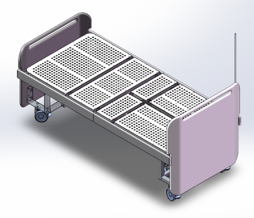 一体式折叠电动护理床缩略图