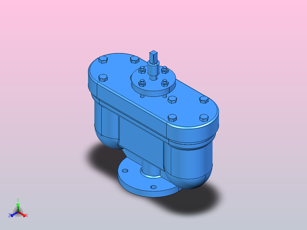 PⅡ-10 排气阀[PⅡ-10-DN50]正等轴测图
