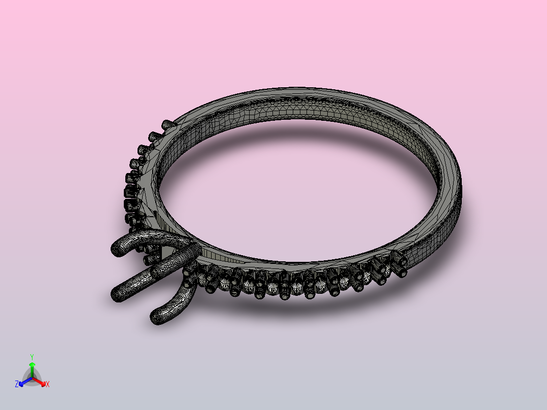 母环正等轴测图